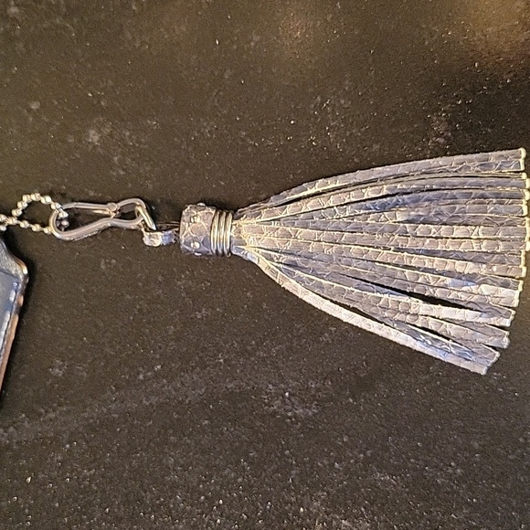 Coach Exotic Embossed Python Leather Sierria Carryall "Colbalt Blue 3Hang Tags" - Picture 4 of 15